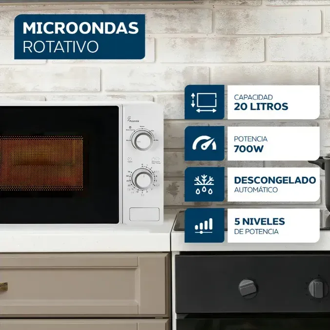 Microondas Philco MPHRW20UAN  20 lts.