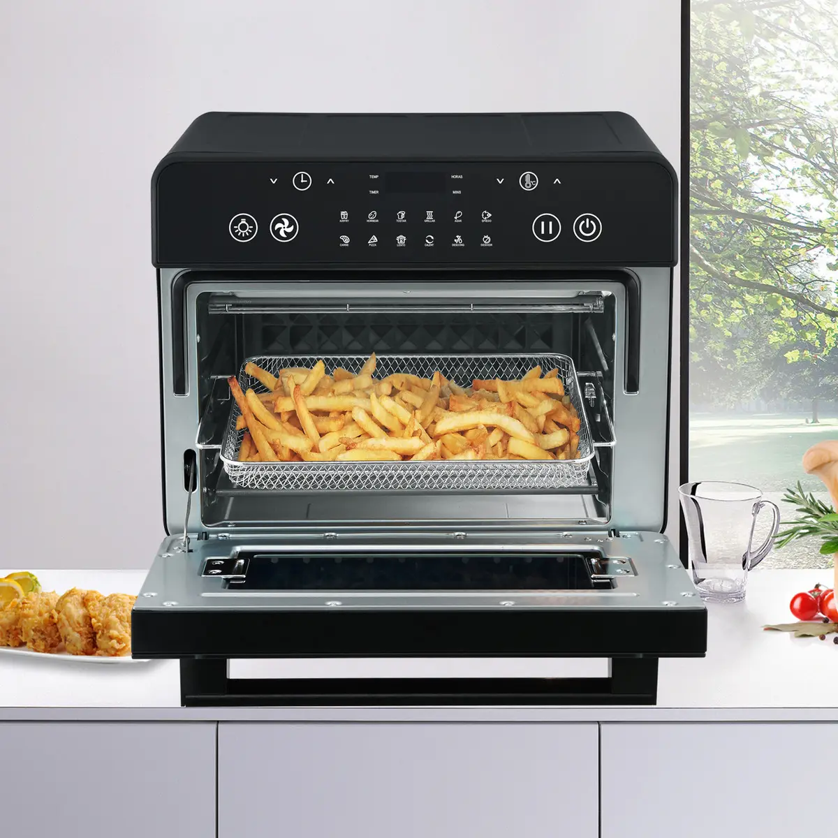Horno Eléctrico Atma hgfab1725pi Grill con Freidora 