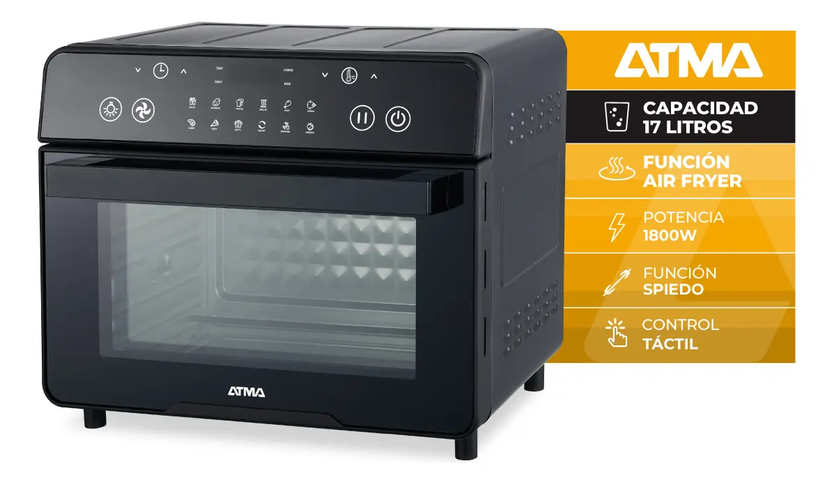 Horno Eléctrico Atma hgfab1725pi Grill con Freidora 