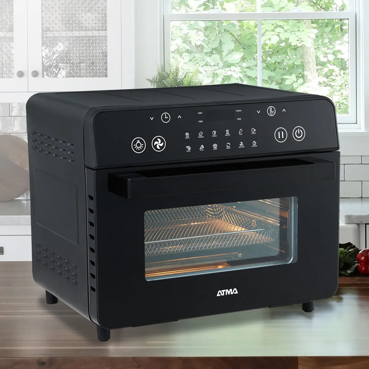 Horno Eléctrico Atma hgfab1725pi Grill con Freidora 