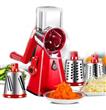 Rebanador Rallador De Verduras Y Frutas Salad Maker Kanji Kjh-Saladm01 Rojo