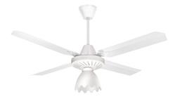 Ventilador de techo Axel 4 paletas c/plafón blanco