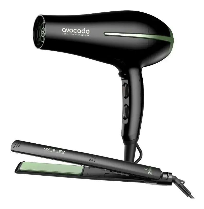 Pack GA.MA Avocado Secador de Pelo Bora + Planchita Elegance