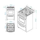 Cocina Escorial Candor Black Gas Natural